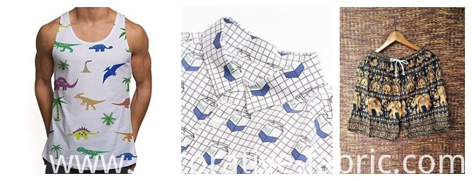 Cute Daisy Print Fabric for Mens Beach Shorts/Shirt